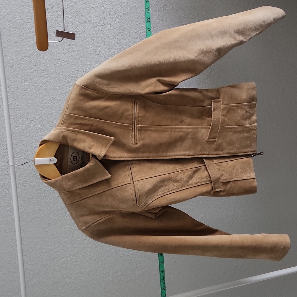Back Bay Leather Design Tan Jacket